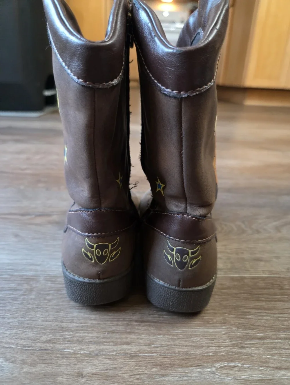 Disney Pixar Toy Story Woody & Bullseye Cowboy Boots Toddler Boys Size 12